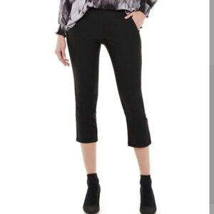 Simply Vera Wang  Black Capri Pant Rayon Nylon Spandex Pull On Small